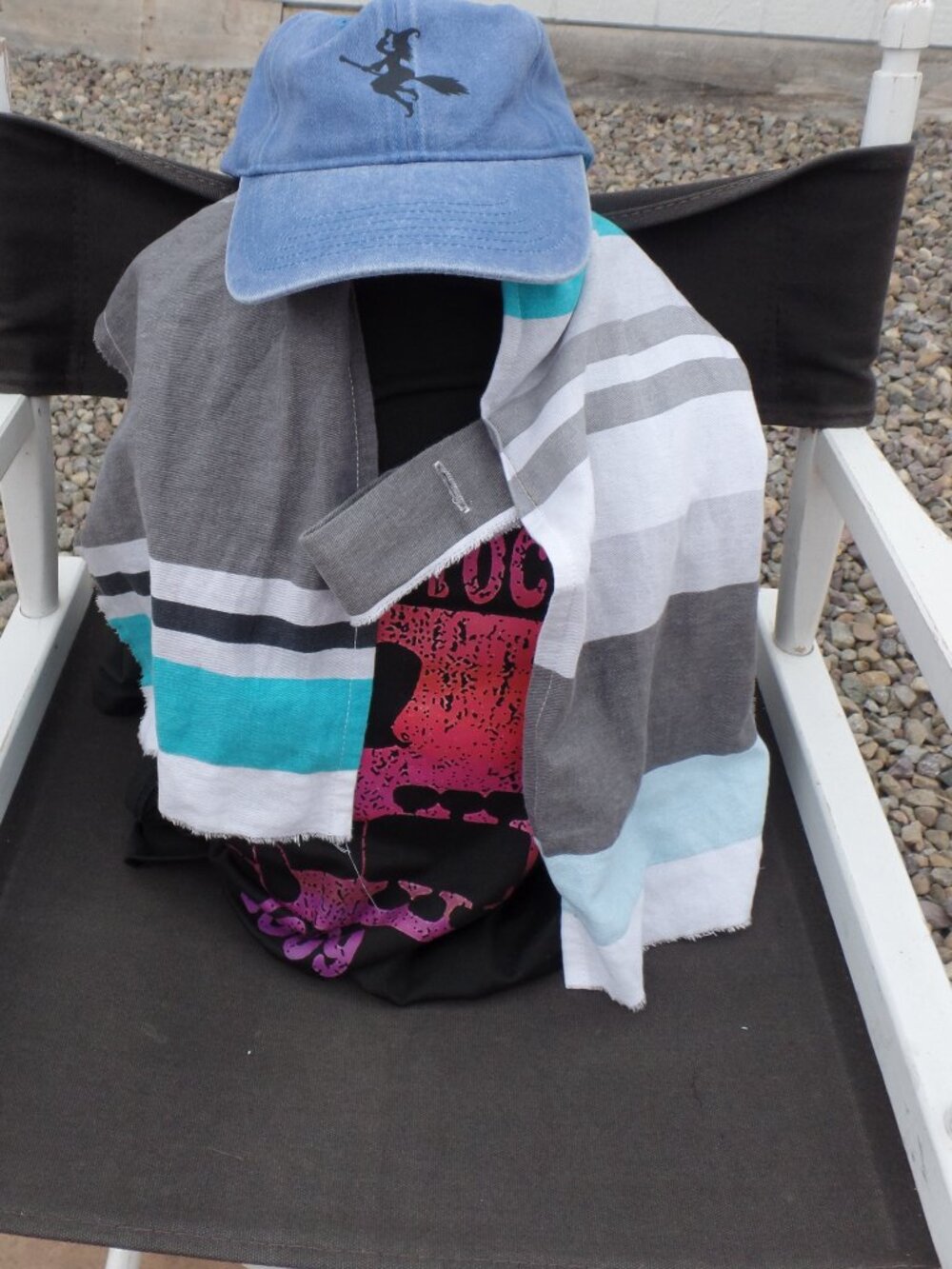 Hand Crafted LOOP-IN SWAG Scarf CLASSIC STRIPE - Picture 7 of 12